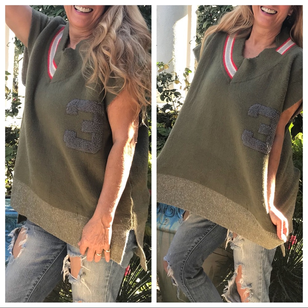 LAST 🔘 1 2 3 Hike! Varsity V-Neck Sweater Vest - Picture 3 of 8